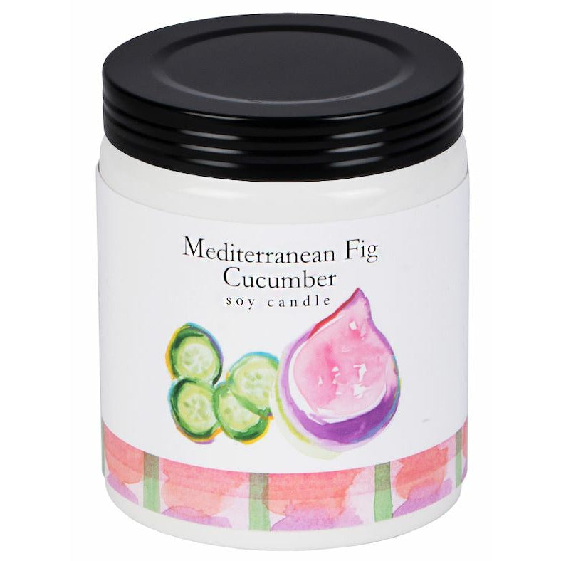 7.5 oz Scented Soy Candle - MEDITERRANEAN FIG CUCUMBER