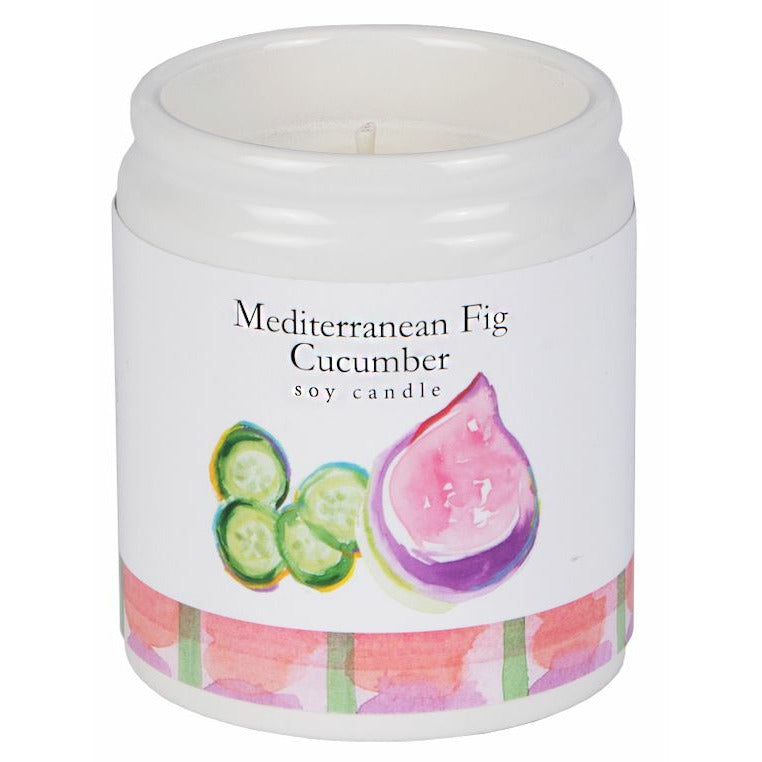 7.5 oz Scented Soy Candle - MEDITERRANEAN FIG CUCUMBER